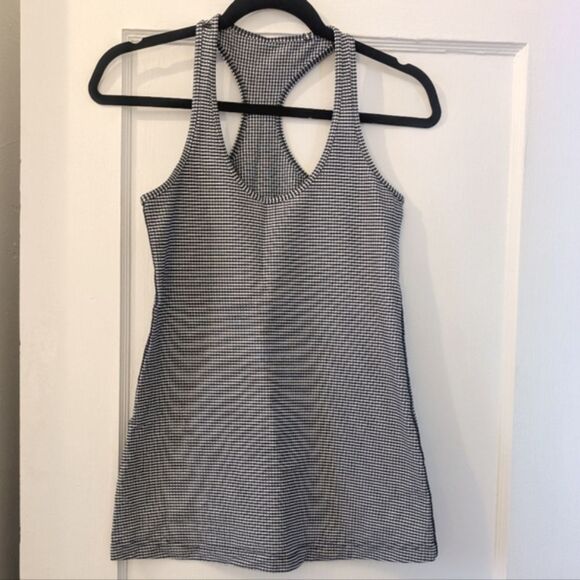 Lululemon Cool Racerback Gingham Inkwell Size 6 - Picture 4 of 7